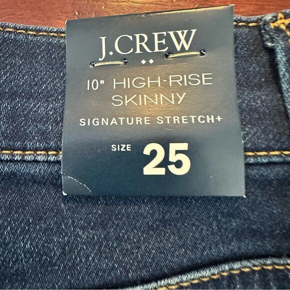 J CREW 10" high-rise skinny Jeans NWT Signature Stretch+ Item BA791 Size 25 - Picture 7 of 15